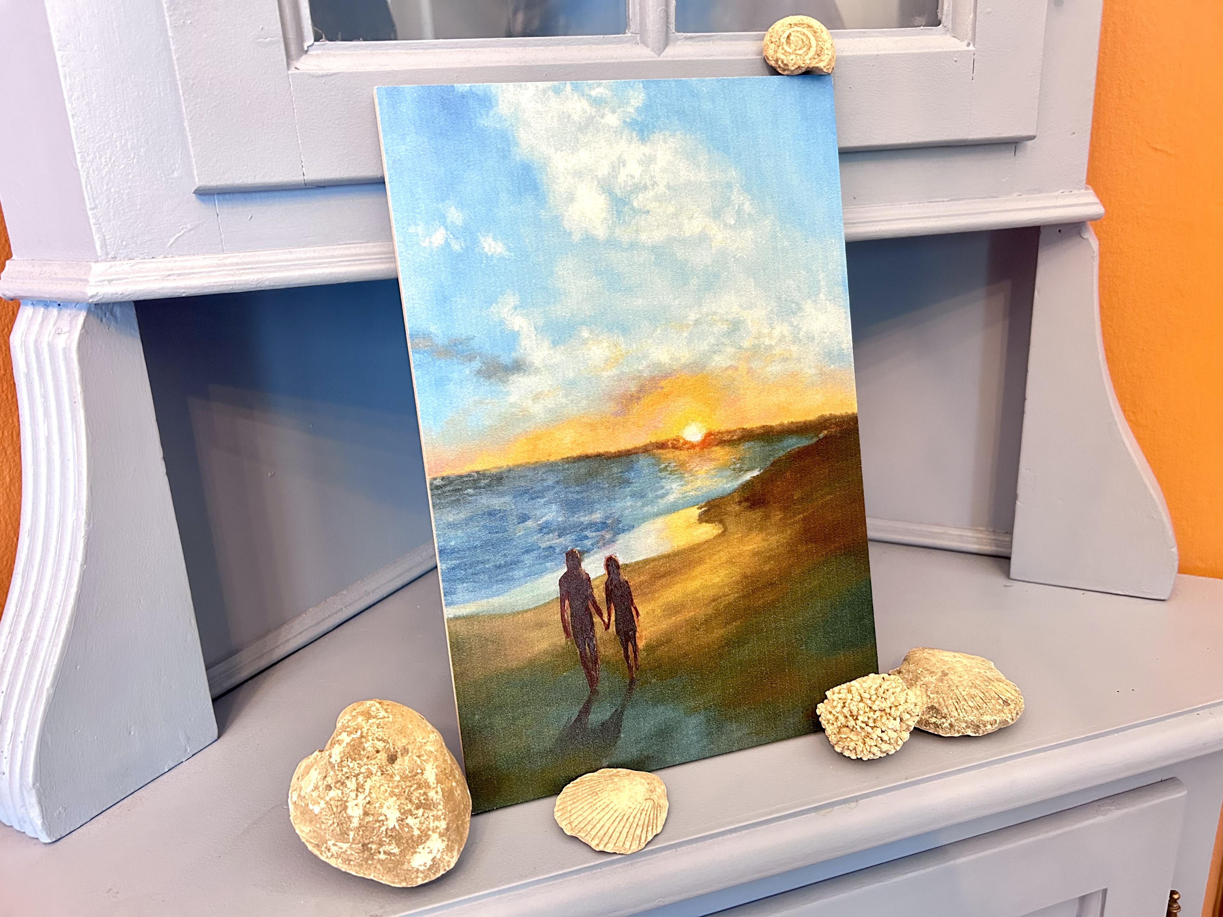 Stampa Su Legno Il Tramonto