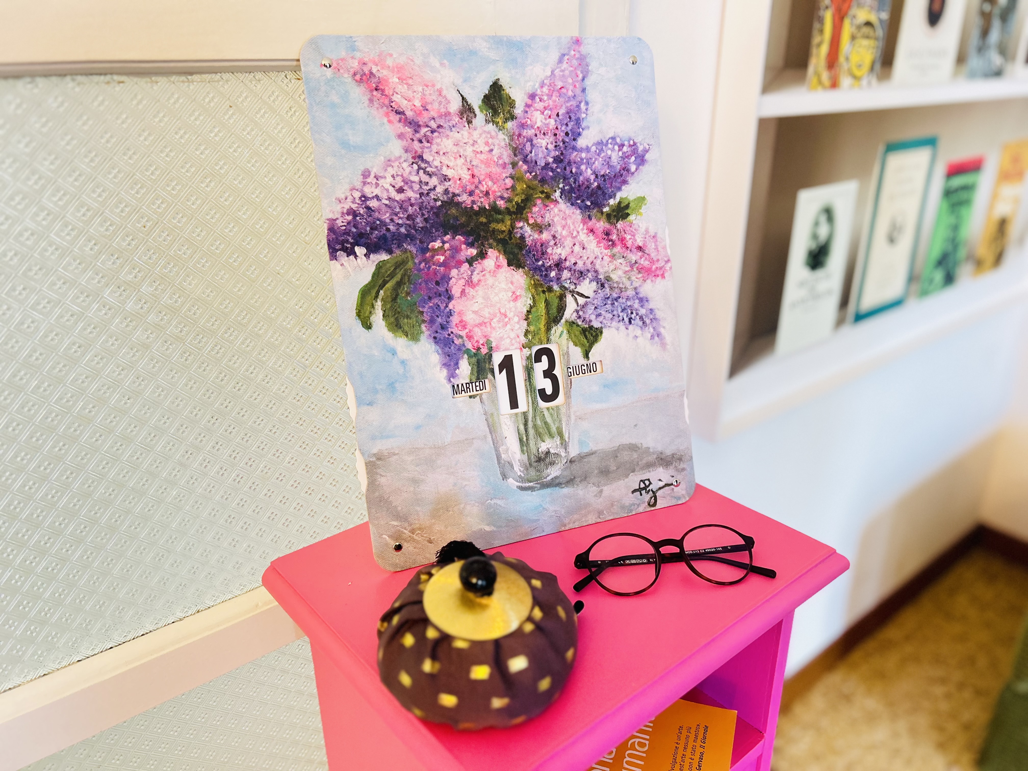 Calendario Perpetuo Fiore Lilla