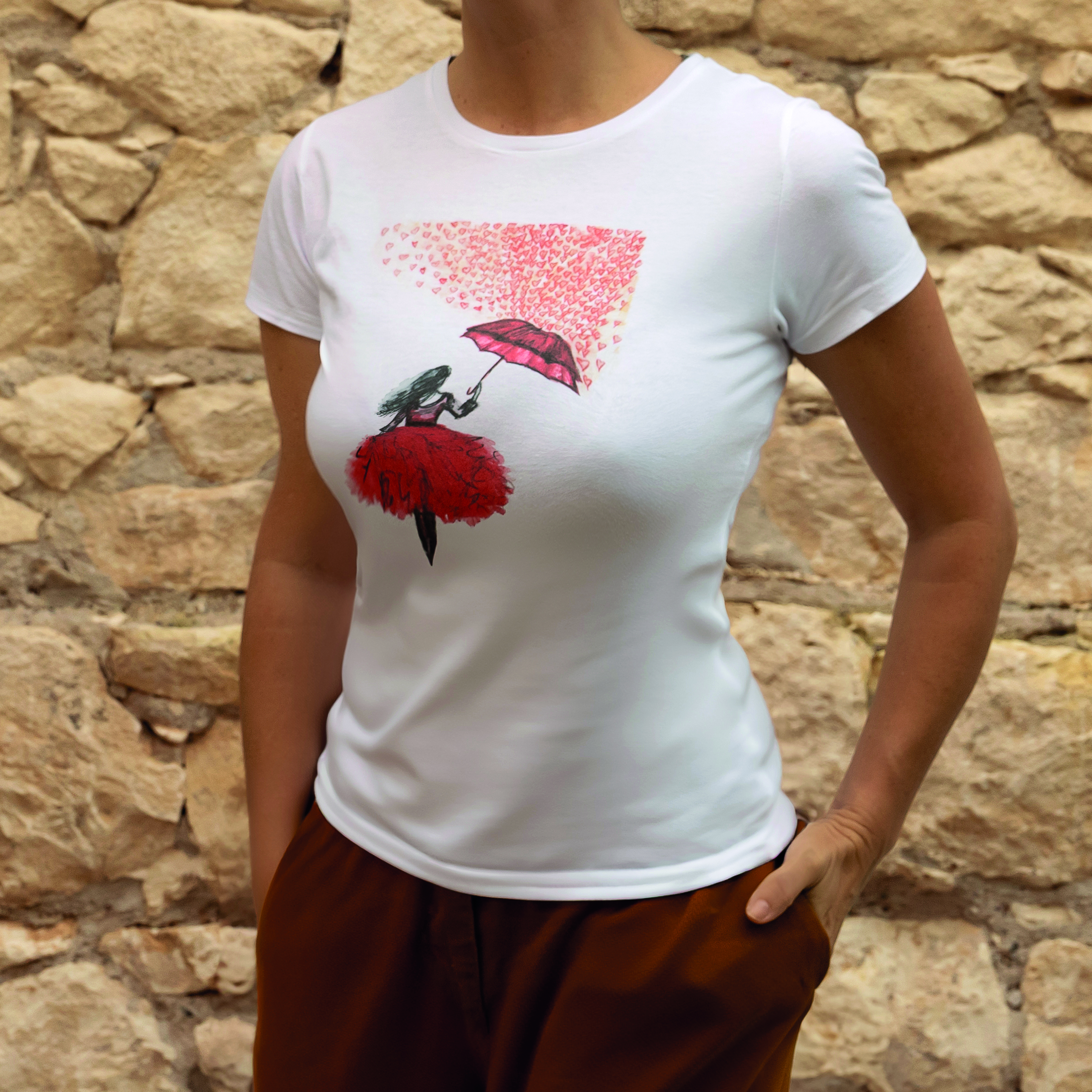 Maglietta Cuori Rossi